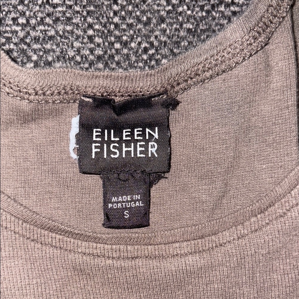 Eileen Fisher Soft Brown Knit Top